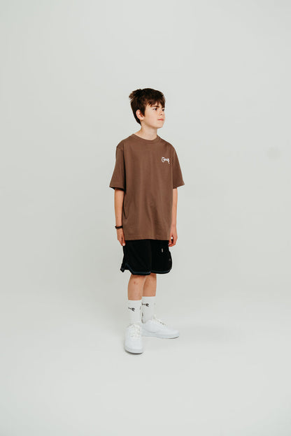 CRATE KIDS  SCRIPTED BOX FIT T-SHIRT