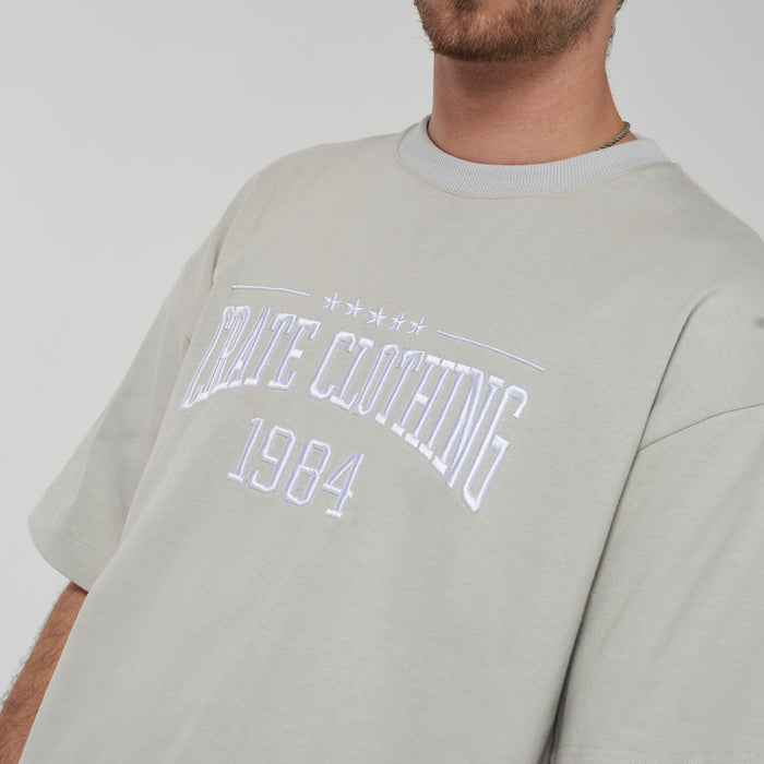 Crate Outline Varsity Box Fit T-Shirt
