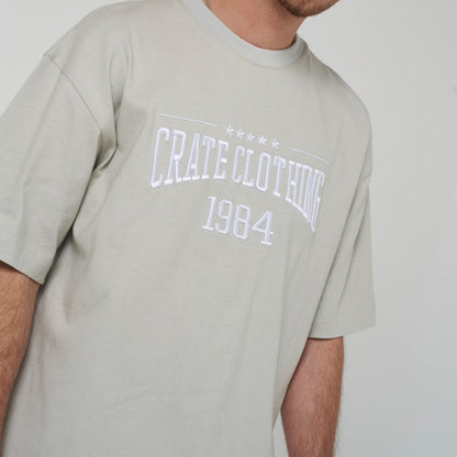 Crate Outline Varsity Box Fit T-Shirt