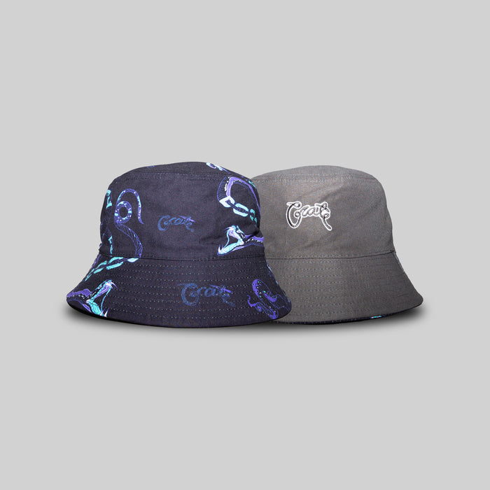 CRATE REVERSIBLE KIDS CHAINED SNAKE BUCKET HAT