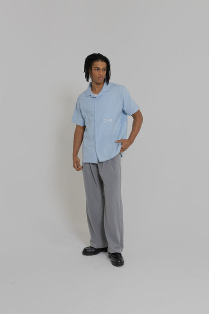 Crate Script Cuban Collar SS Shirt