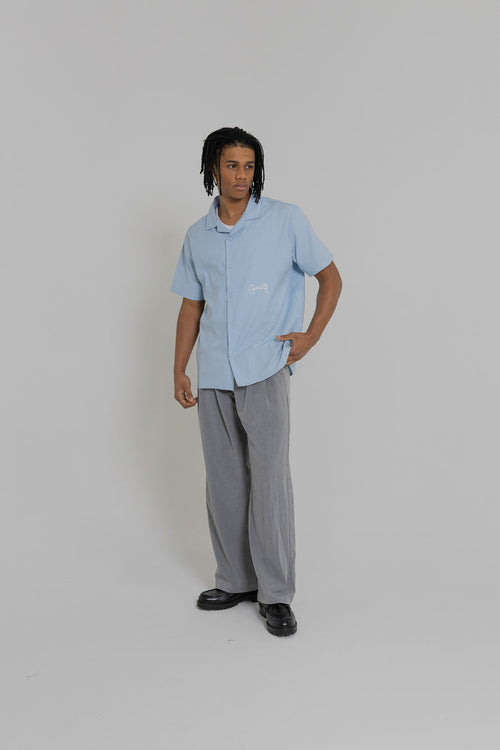 Crate Script Cuban Collar SS Shirt