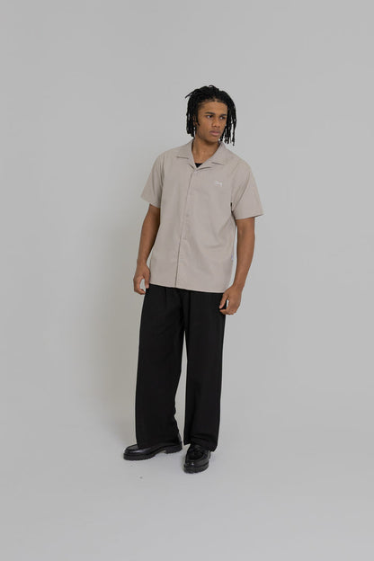 Crate Script Cuban Collar SS Shirt