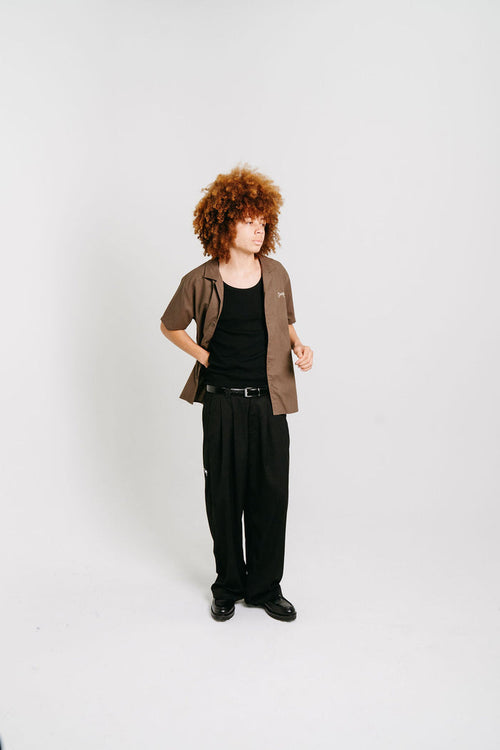 CRATE SCRIPT CUBAN COLLAR SS SHIRT