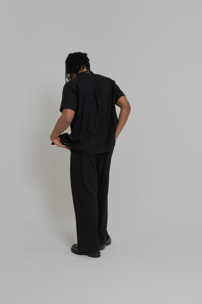 Crate Script Cuban Collar SS Shirt