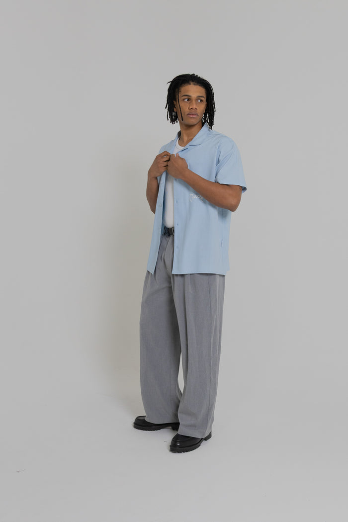 Crate Script Cuban Collar SS Shirt