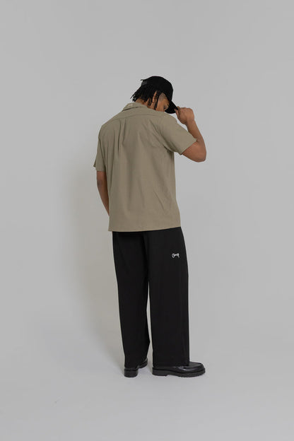 Crate Script Cuban Collar SS Shirt