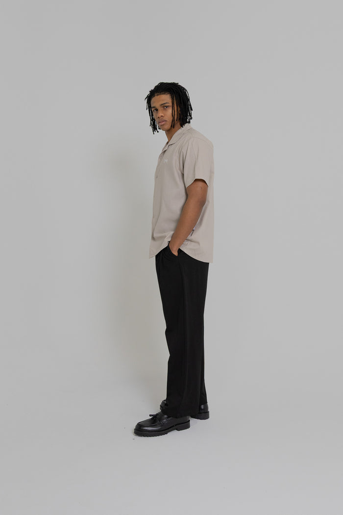 Crate Script Cuban Collar SS Shirt