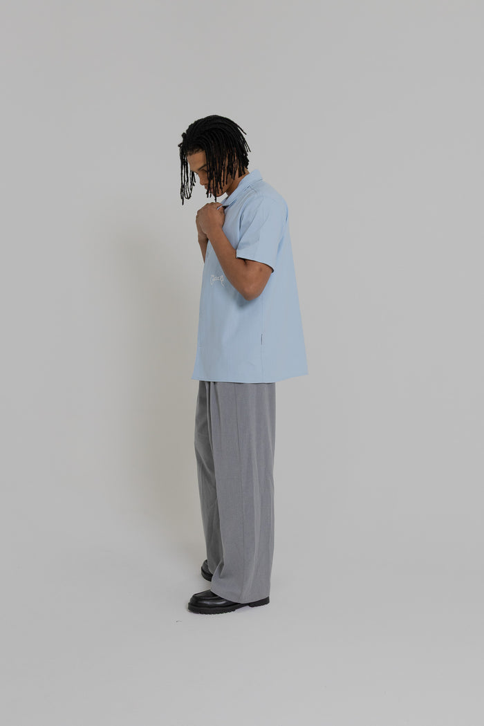 Crate Script Cuban Collar SS Shirt