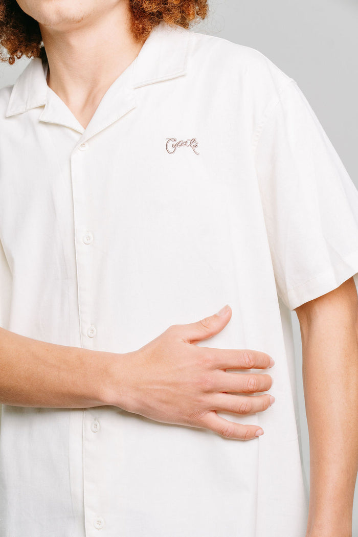Crate Script Cuban Collar SS Shirt