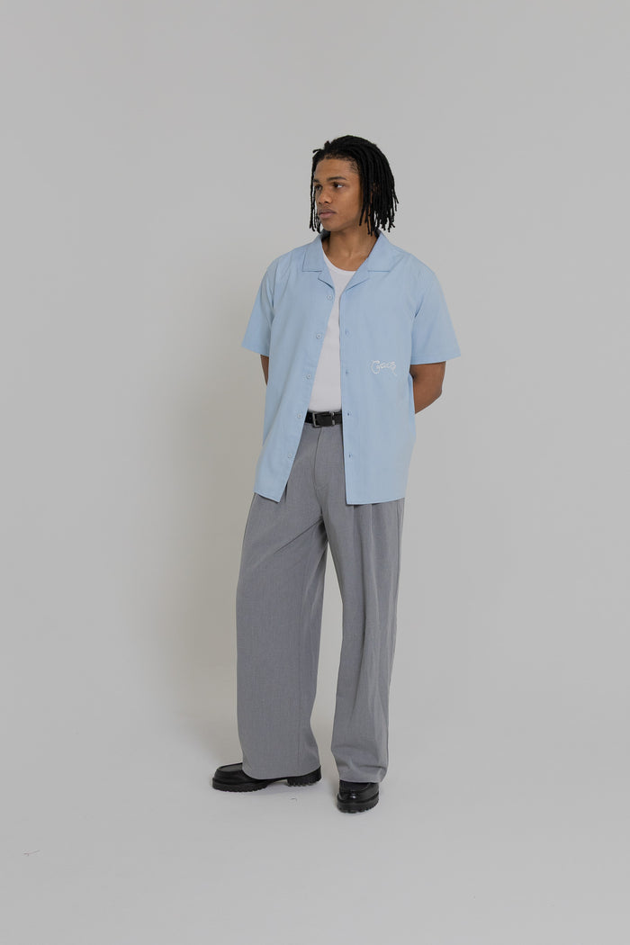 Crate Script Cuban Collar SS Shirt