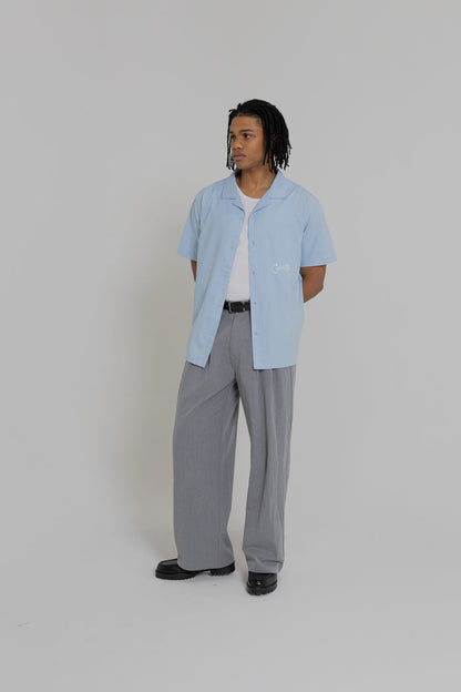 Crate Script Cuban Collar SS Shirt