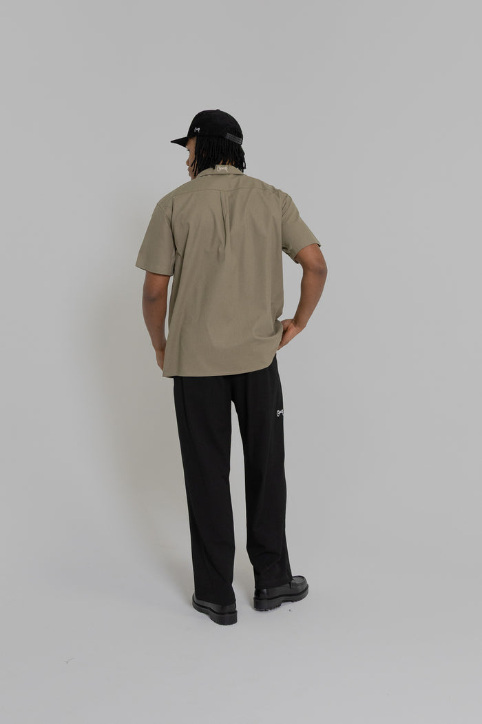 Crate Script Cuban Collar SS Shirt