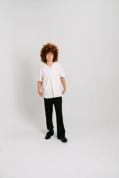 Crate Script Cuban Collar SS Shirt