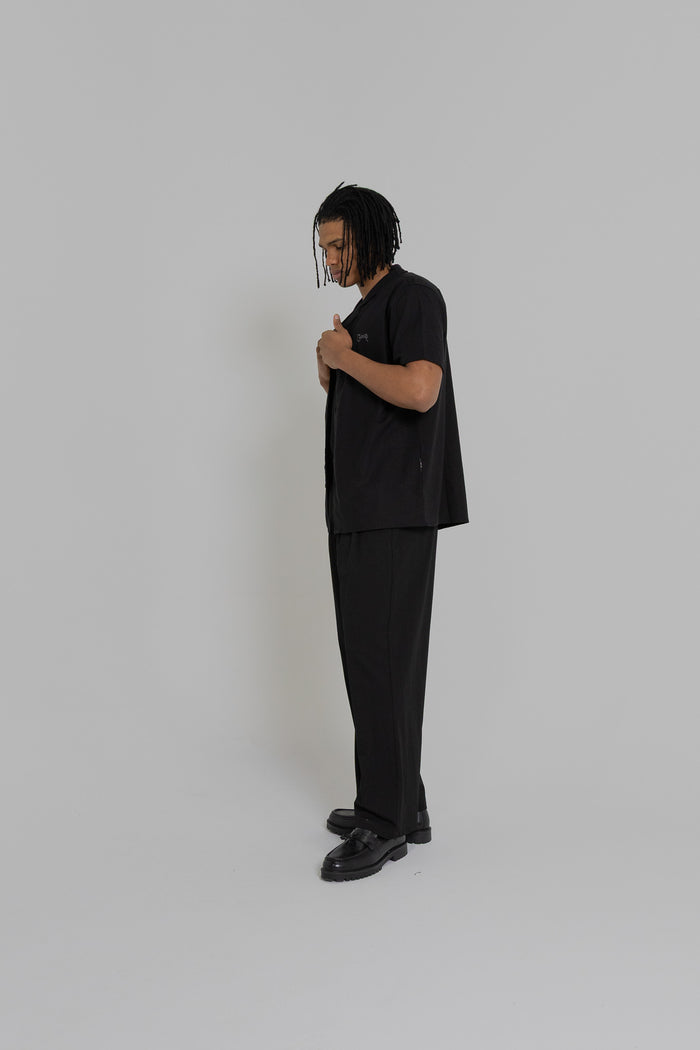 Crate Script Cuban Collar SS Shirt