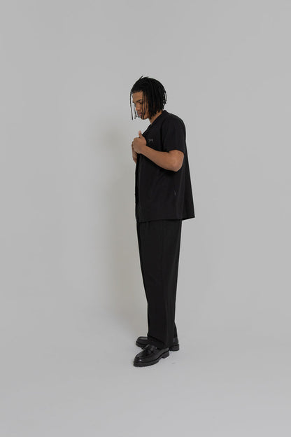 Crate Script Cuban Collar SS Shirt