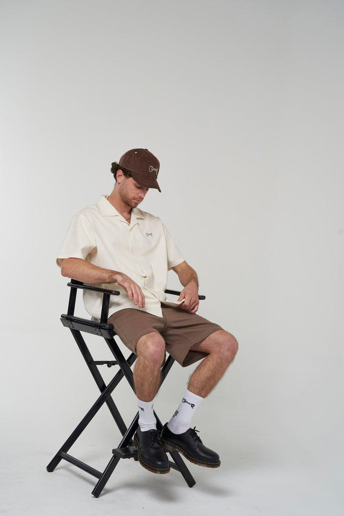 Crate Script Cuban Collar SS Shirt