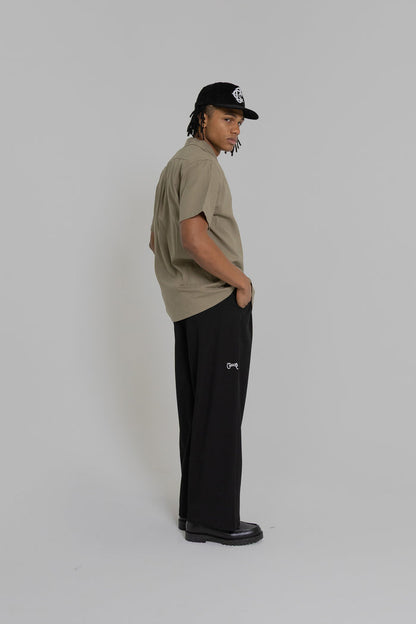 Crate Script Cuban Collar SS Shirt