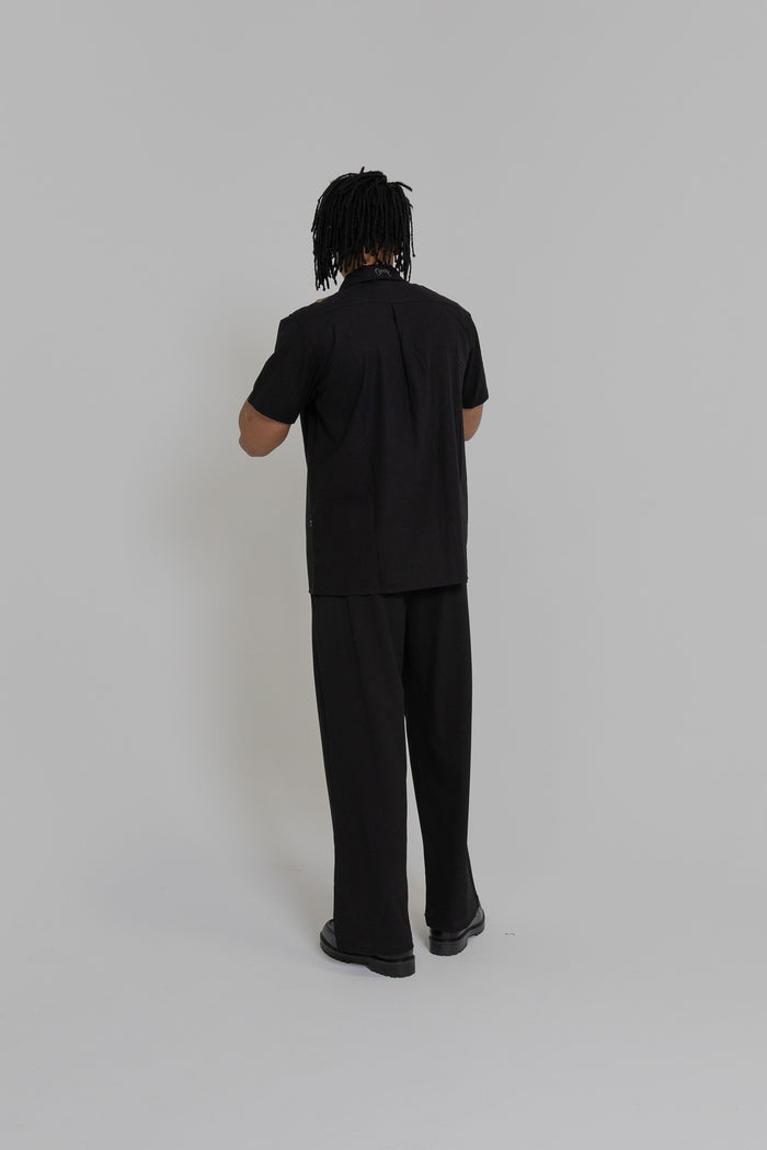 Crate Script Cuban Collar SS Shirt
