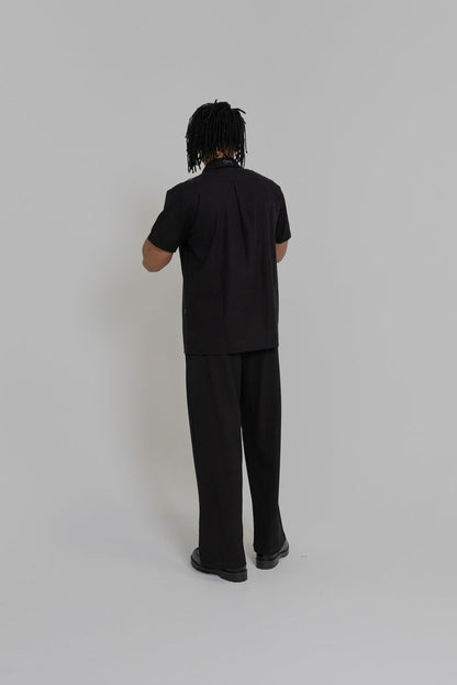 Crate Script Cuban Collar SS Shirt