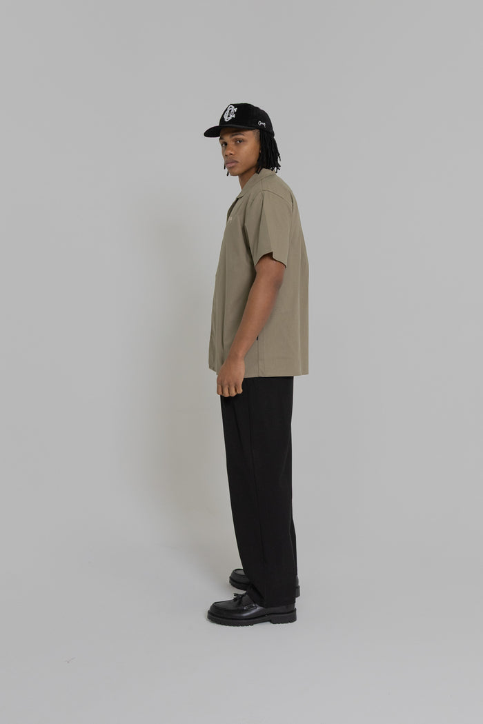 Crate Script Cuban Collar SS Shirt