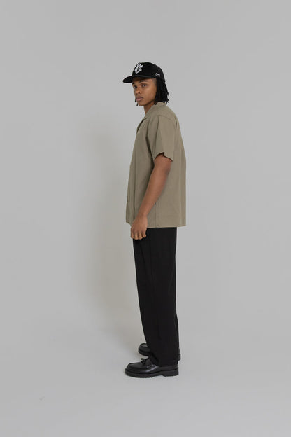 Crate Script Cuban Collar SS Shirt