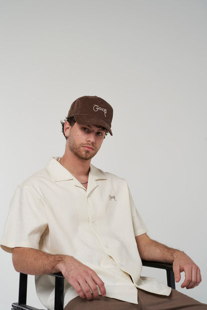 Crate Script Cuban Collar SS Shirt