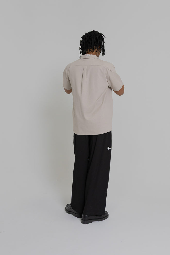Crate Script Cuban Collar SS Shirt