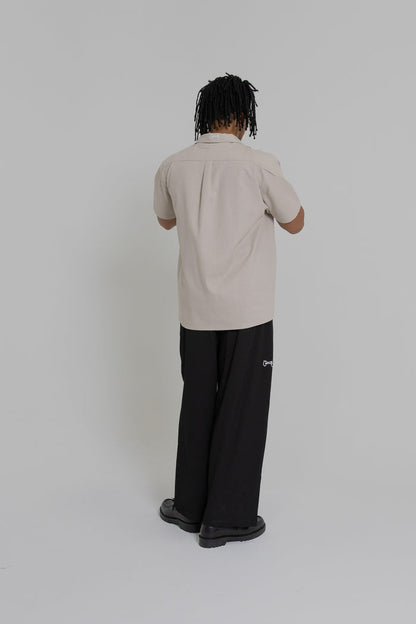 Crate Script Cuban Collar SS Shirt