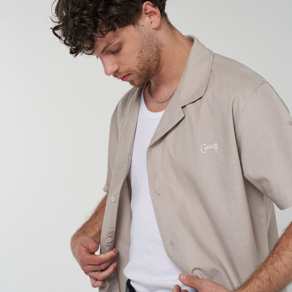 Crate Script Cuban Collar SS Shirt