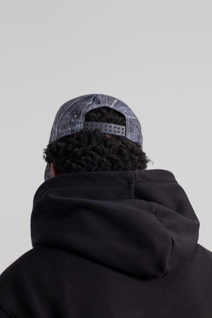 CRATE SCRIPTED MIDNIGHT TREE CAMO SNAPBACK