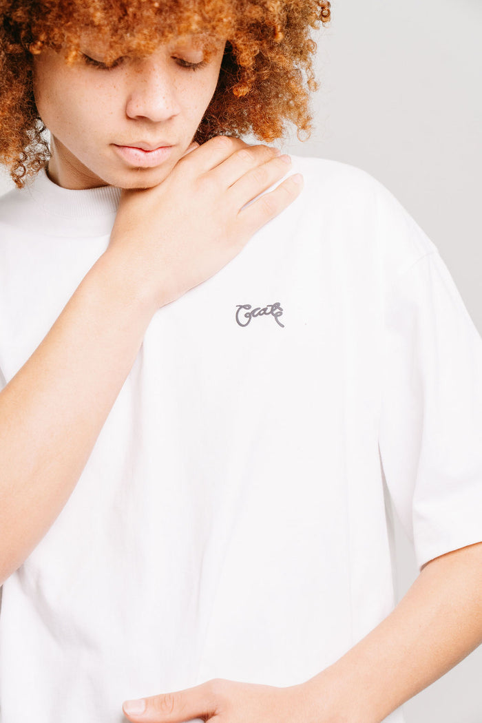 CRATE STAMP SCRIPT BOX FIT T-SHIRT