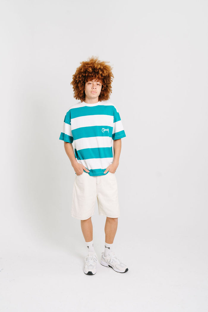 CRATE STRIPE BOX FIT T-SHIRT