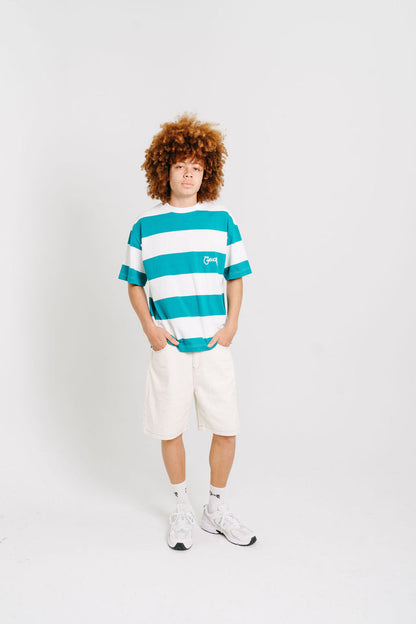 CRATE STRIPE BOX FIT T-SHIRT