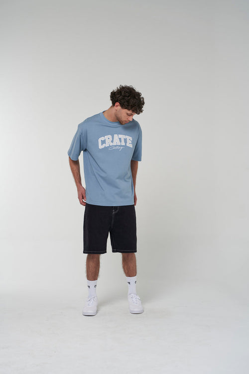 CRATE VARSITY BOX FIT T-SHIRT