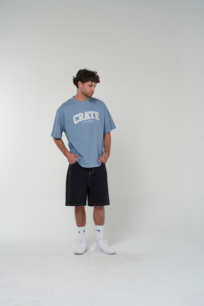 CRATE VARSITY BOX FIT T-SHIRT