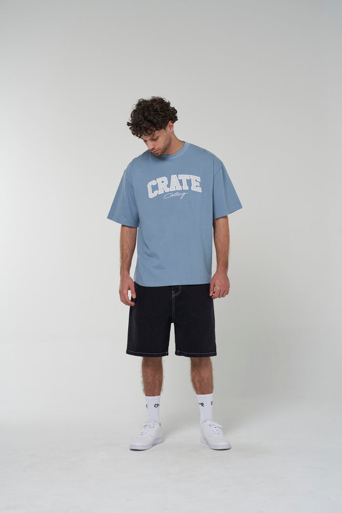 CRATE VARSITY BOX FIT T-SHIRT
