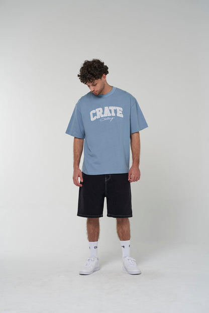 CRATE VARSITY BOX FIT T-SHIRT