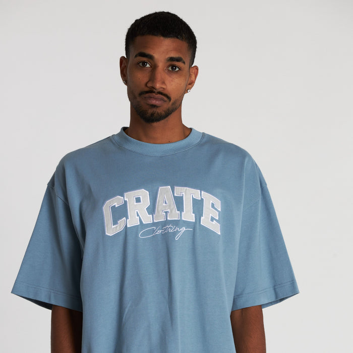 CRATE VARSITY BOX FIT T-SHIRT