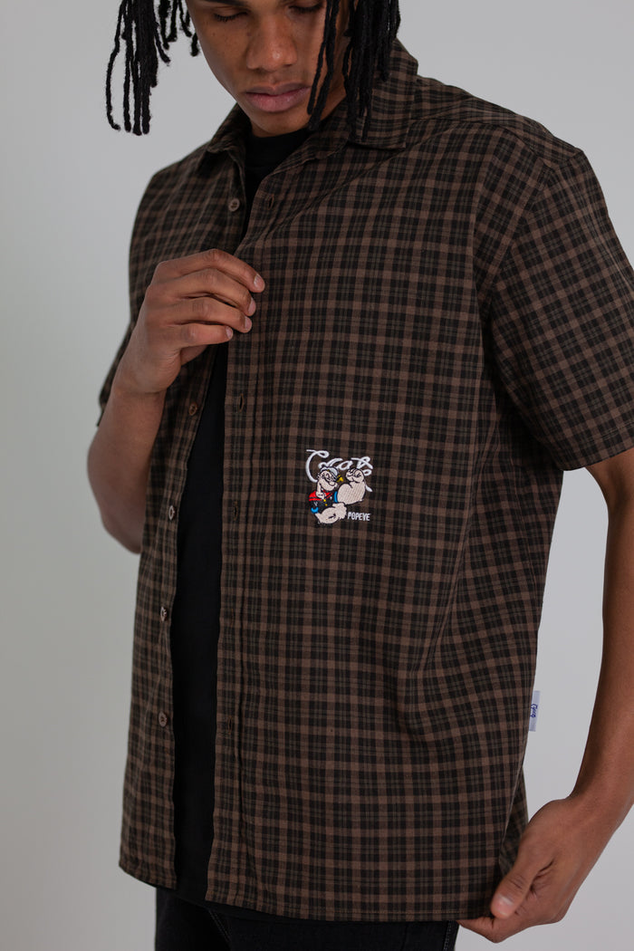 CRATE X POPEYE PLAID S/S SHIRT