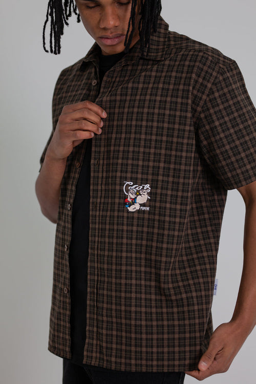 CRATE X POPEYE PLAID S/S SHIRT