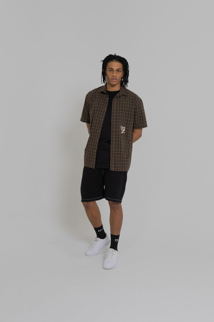 CRATE X POPEYE PLAID S/S SHIRT