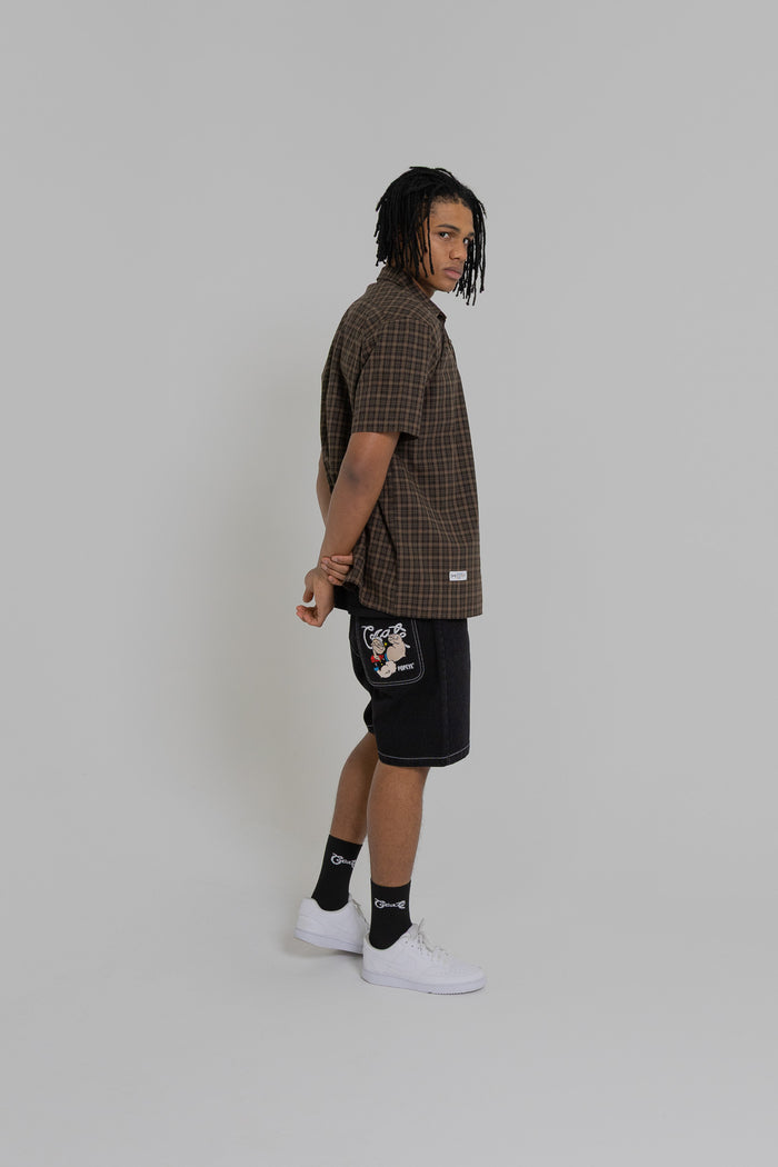 CRATE X POPEYE PLAID S/S SHIRT
