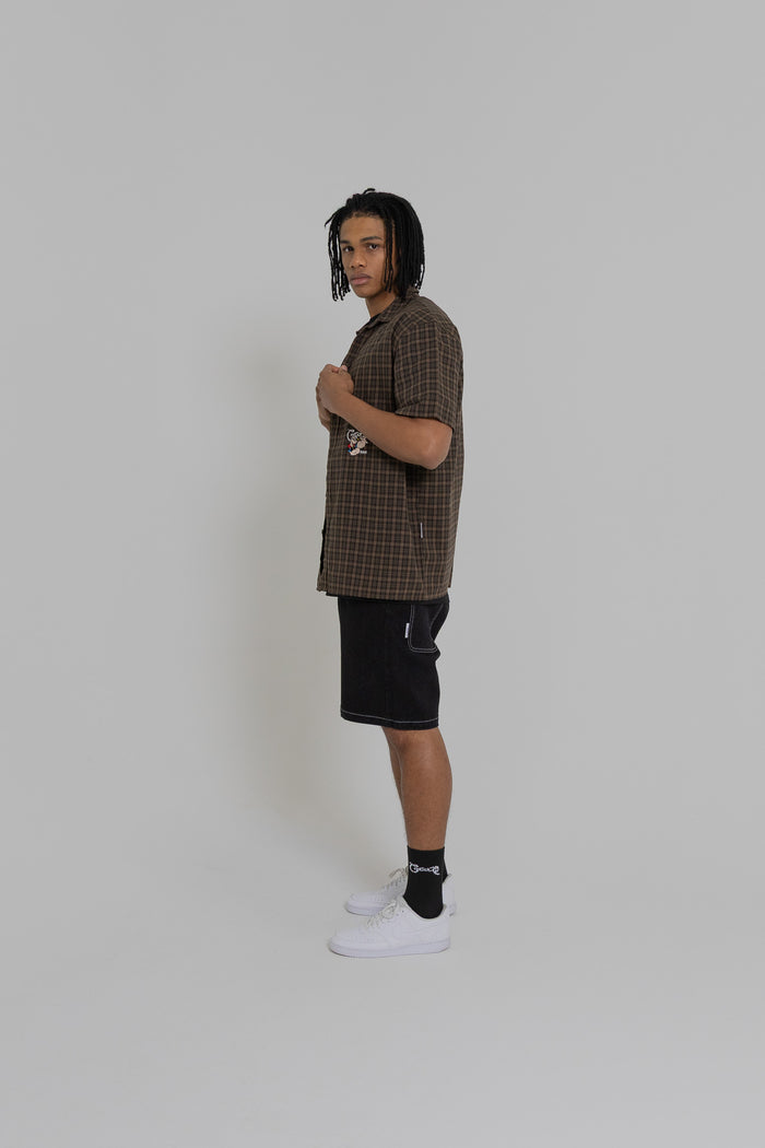 CRATE X POPEYE PLAID S/S SHIRT