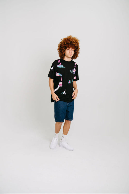 CRATE X RICE RICE BABY ALL OVER PRINT T-SHIRT