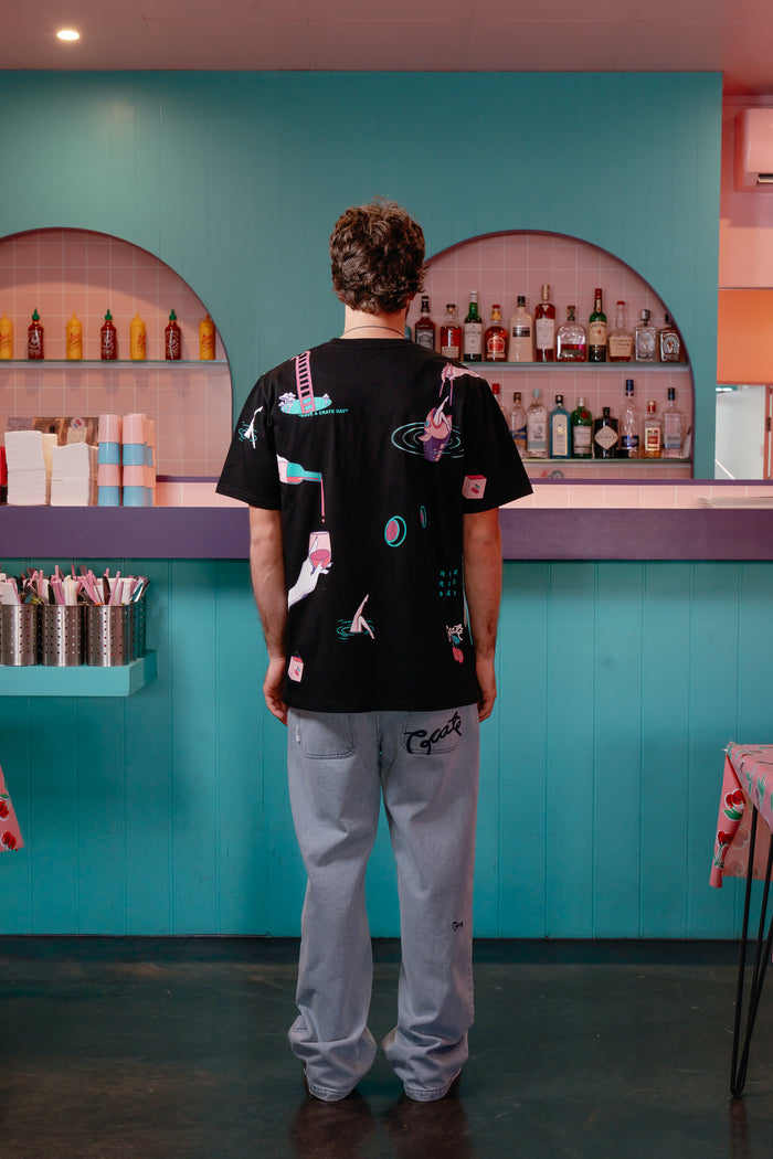 CRATE X RICE RICE BABY ALL OVER PRINT T-SHIRT