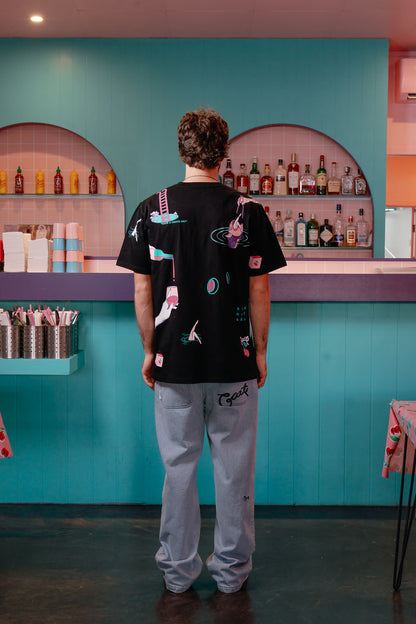 CRATE X RICE RICE BABY ALL OVER PRINT T-SHIRT