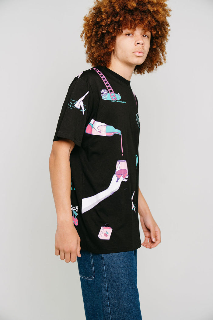 CRATE X RICE RICE BABY ALL OVER PRINT T-SHIRT