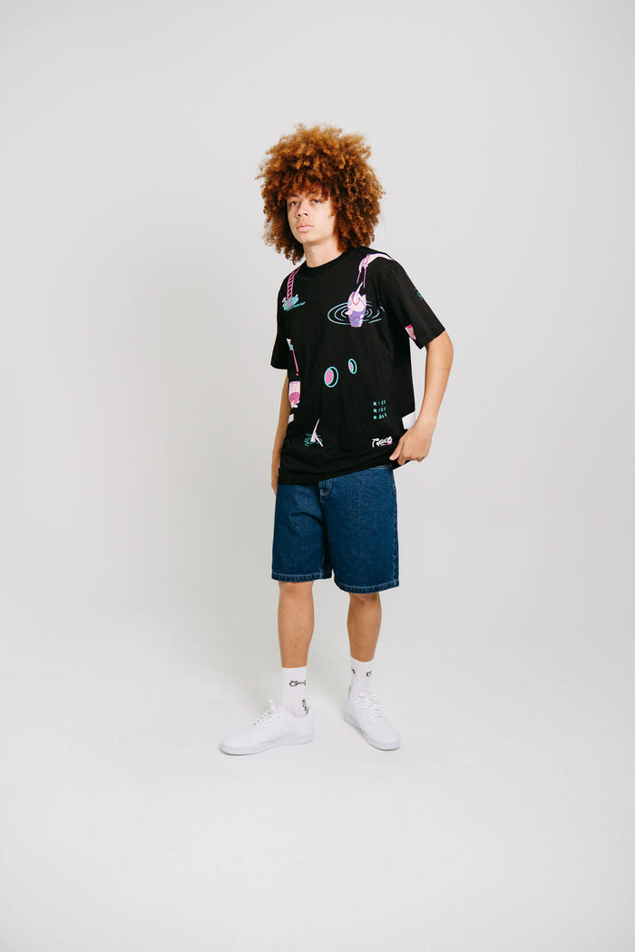 CRATE X RICE RICE BABY ALL OVER PRINT T-SHIRT