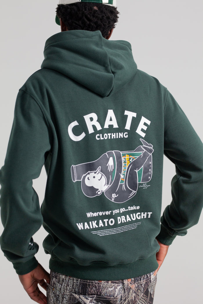 CRATE X WILLIE THE WAITER BEER HUG HOODIE
